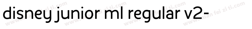 disney junior ml regular v2字体转换